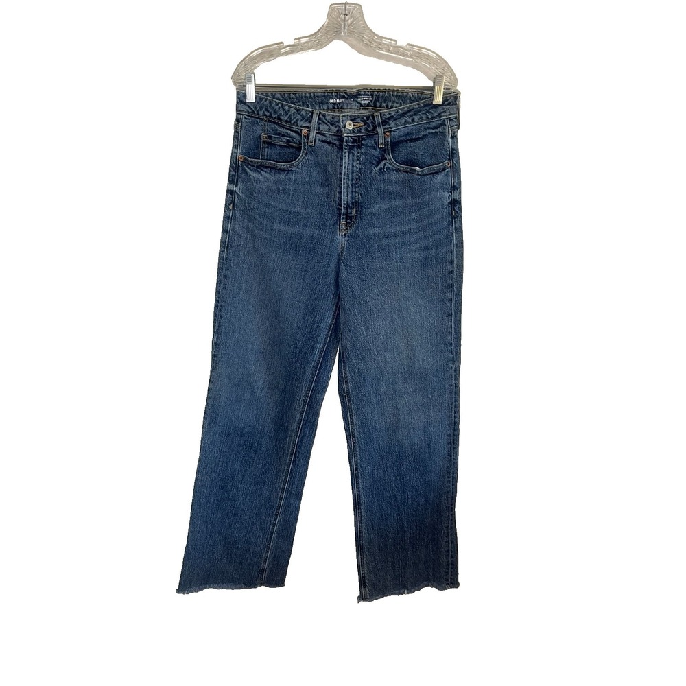 Old Navy Extra High Rise Wide Leg Denim Jeans 12T Western Boho Indie Country 90s